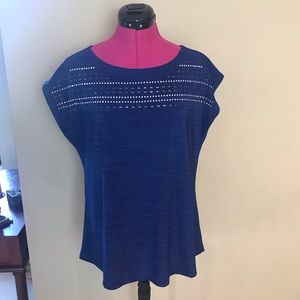 Diana Belle Blue Studded Top